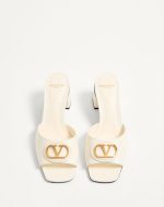 VLOGO SIGNATURE SLIDE SANDAL IN CALFSKIN 60MM - Image 5